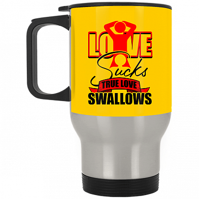 14 oz. Silver Travel Mug