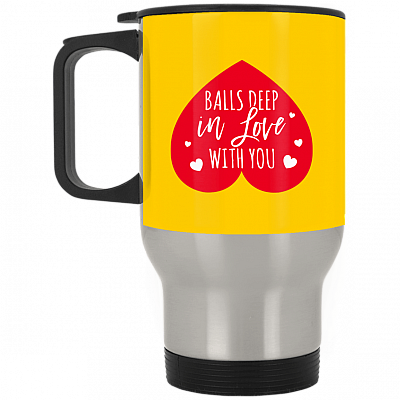 14 oz. Silver Travel Mug