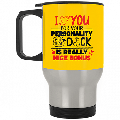 14 oz. Silver Travel Mug