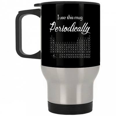 14 oz. Silver Travel Mug