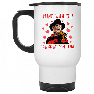 14 oz. White Travel Mug