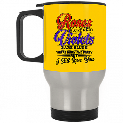 14 oz. Silver Travel Mug