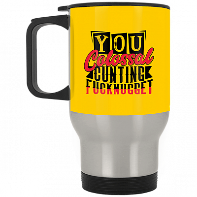 14 oz. Silver Travel Mug