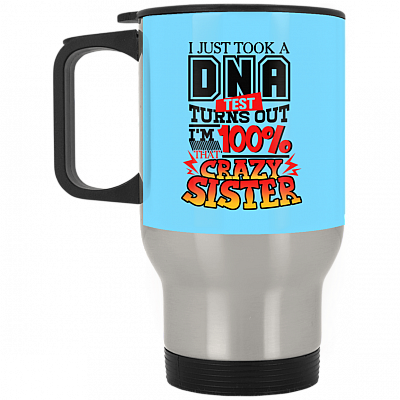 14 oz. Silver Travel Mug