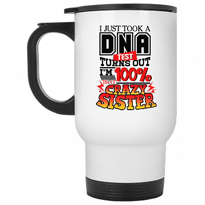 14 oz. White Travel Mug