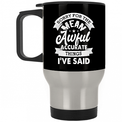 14 oz. Silver Travel Mug