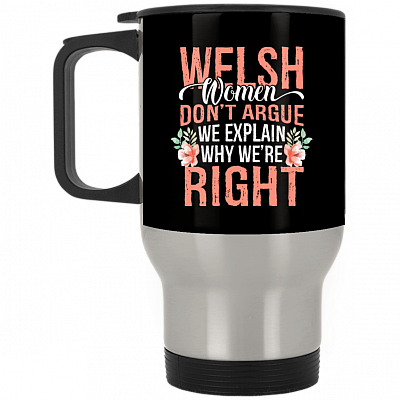 14 oz. Silver Travel Mug