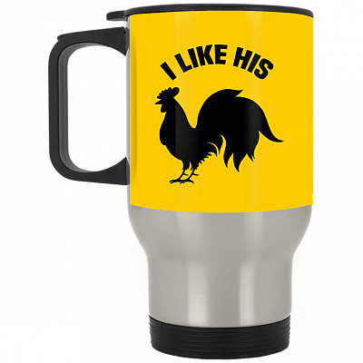 14 oz. Silver Travel Mug