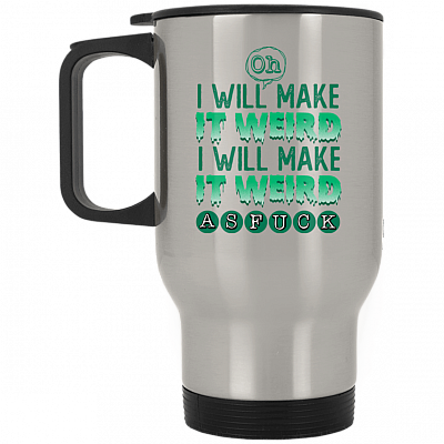 14 oz. Silver Travel Mug