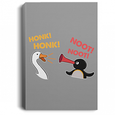 Peace Was Noot An Option Honk Canvas Poster - Funny Memes Honk Noot Game Canvas Poster Home Decor Wall Art