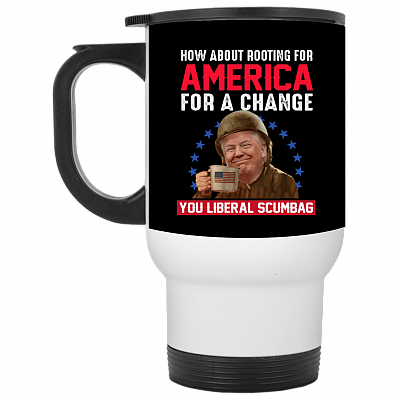 14 oz. White Travel Mug