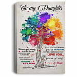 To My Daughter I Can Promise To Love You For The Rest Of Mine Love Mom Framed Canvas - Unframed Poster