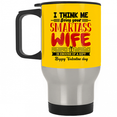 14 oz. Silver Travel Mug