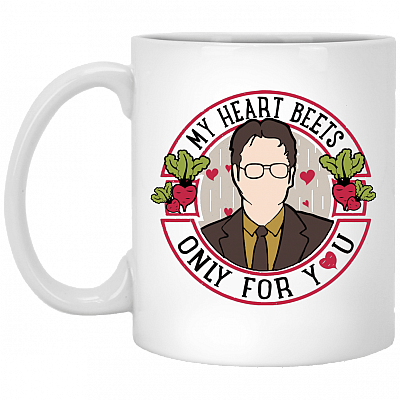 My Heart Beets Only For You Coffee Mug - Travel Mug - Beer Stein - Water Bottle