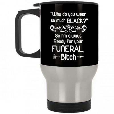 14 oz. Silver Travel Mug