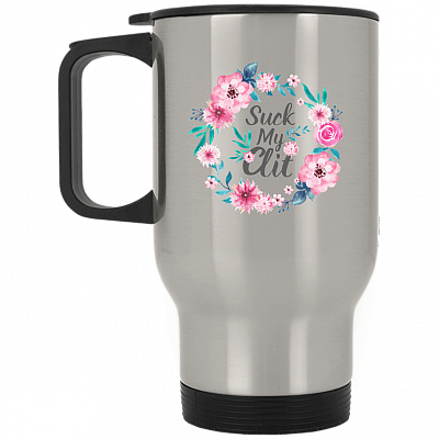 14 oz. Silver Travel Mug