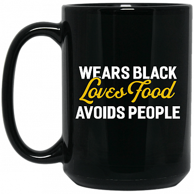 15 oz. Black Mug