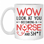 Look At You Becoming A Nurse and Shirt Funny Graduation Ceramic Coffee Mug - Beer Stein