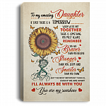 To Daughter If Ever There Is a Tomorrow When We're Not Together Framed Canvas - Unframed Poster