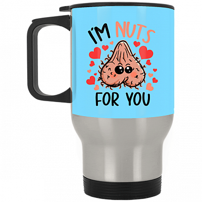 14 oz. Silver Travel Mug