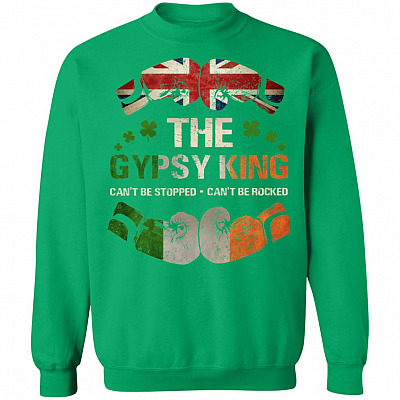 Proud The Gypsy Irish Boxing Lover King Shamrock Hoodie Sweatshirt - Cool Boxing Happy Patrick's Day Shirt