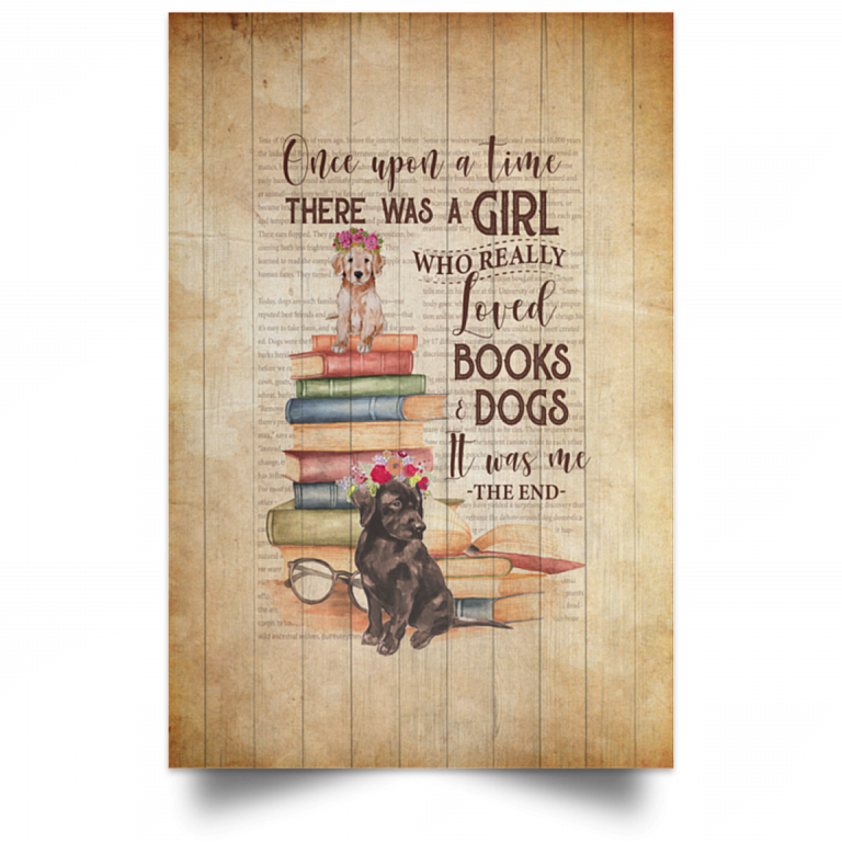 Black Cat The Time There Was A Girl Who Really Loved Books /& Cats Canvas Framed