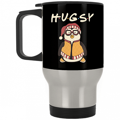 14 oz. Silver Travel Mug