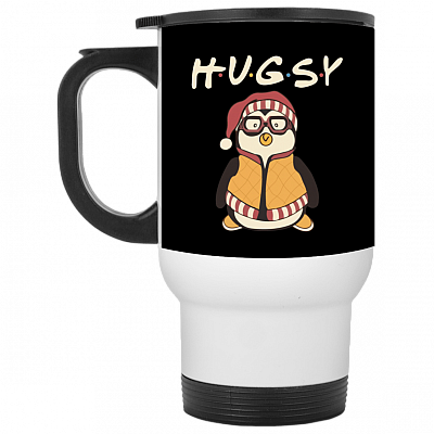 14 oz. White Travel Mug