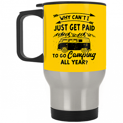 14 oz. Silver Travel Mug