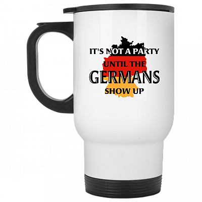 14 oz. White Travel Mug