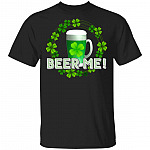 CubeBik Beer Me Shamrock Irish T-Shirt - Funny St Patrick's Day Shirt