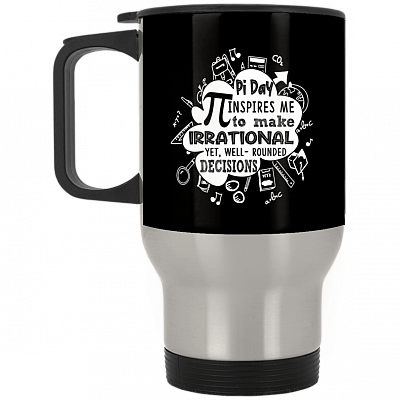 14 oz. Silver Travel Mug