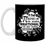 Pi Day Inspires Me To Make Irrational Well-rounded Decisions Coffee Mug - Beer Stein - Water Bottle
