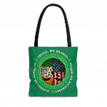 Irish By Blood Patriot By Choice American By Birth All Over Print Tote Bag - Shoulder Bag for Irish Women