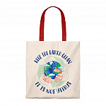 Keep the Earth Clean It Is Not Uterus Canvas Tote Bag - Shoulder Bag - Reuseable Shopping Bag