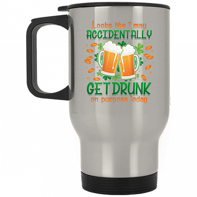 14 oz. Silver Travel Mug