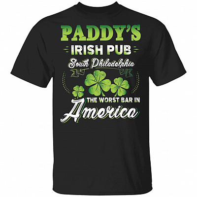 CubeBik Paddy's Irish Pub South Philadelphia Worst Bar in America T-Shirt