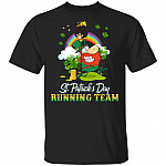 CubeBik St. Patrick's Day Running Team Leprechaun T-Shirts | Funny St Pattys Day Shamrock Gift Tee Shirt