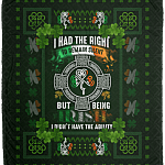 CubeBik I Had The Right To Remain Silent But Being Irish I Didn't Have The Ability Fleece Blanket - Sherpa Blanket