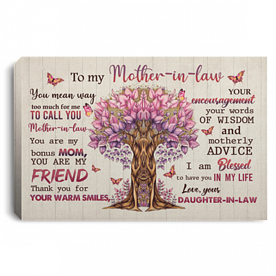 CubeBik To My Mother In Law You Mean Way Too Much For Me Framed Canvas Prints - Unframed Poster - Canvas Gift for Mother in Law