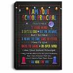 CubeBik I Am Your School Principal I Don't Have a Magic Wand A Crystal Ball Framed Canvas - Unframed Poster