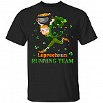 CubeBik Leprechaun Running Team St Patrick's Day Running T-Shirts | Funny St Pattys Day Shamrock Gift Tee Shirt