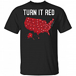 CubeBik Turn It Red Donald Trump T-Shirt - Reelect Trump 2020 Shirt