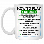 CubeBik How To Play The Sims Ceramic Coffee Mug - Funny Mug