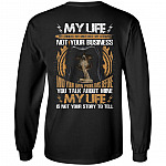 CubeBik My Life My Choices My Mistakes My Lessons Not Your Business Print On Back Hoodie - Sweatshirt - Long Sleeve