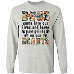 CubeBik Dogs Come into Our Lives and Leave Paw Prints on Our Heart Hoodie - Long Sleeve - Sweatshirt CubeBik Dogs Come into Our Lives and Leave Paw Prints on Our Heart Hoodie - Long Sleeve - Sweatshirt