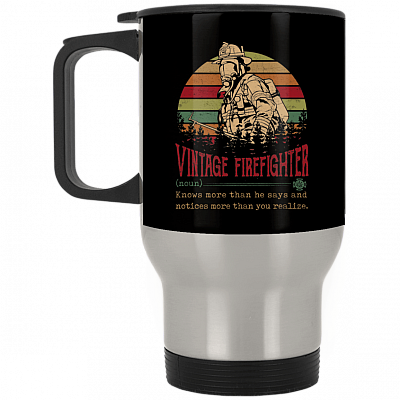 14 oz. Silver Travel Mug