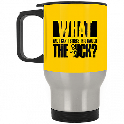 14 oz. Silver Travel Mug