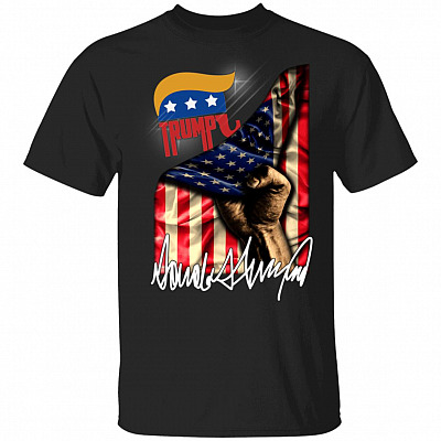 CubeBik Donald Trump Republican Elephant American Flag T-Shirt