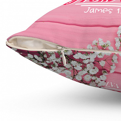 Alternative view of Every Good and Perfect Gift Is from Above James 1:17 Throw Pillow - Decorative Pillow - Indoor Outdoor Cushion